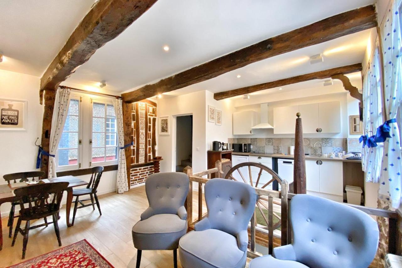 La Terrasse Notre Dame - Character House - 4P - Center Honfleur Villa Dış mekan fotoğraf